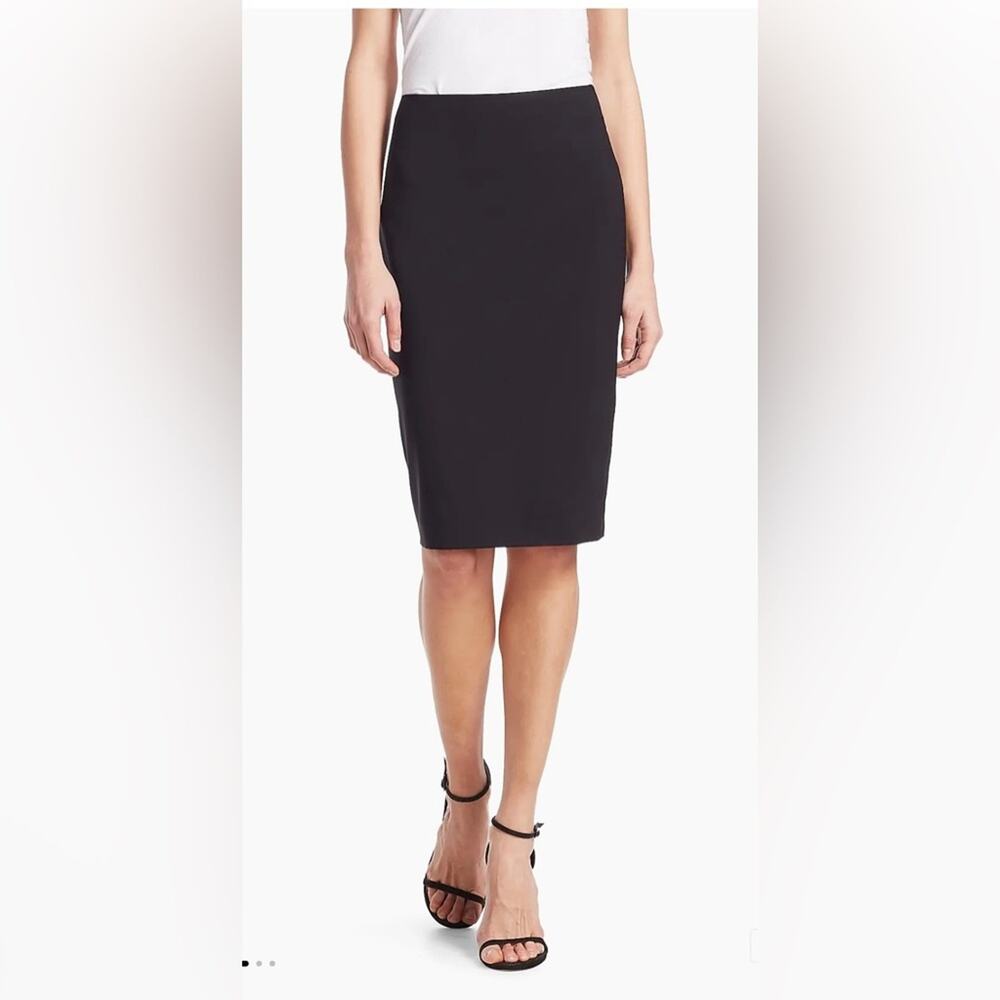 Theory $255 Black Knee-Length Pencil Skirt Small